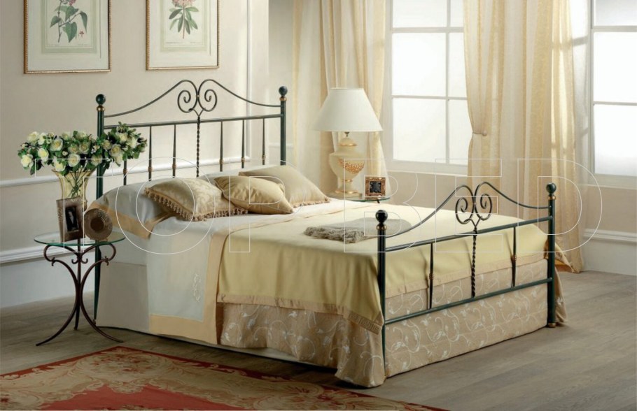 Аскона кованая кровать белая