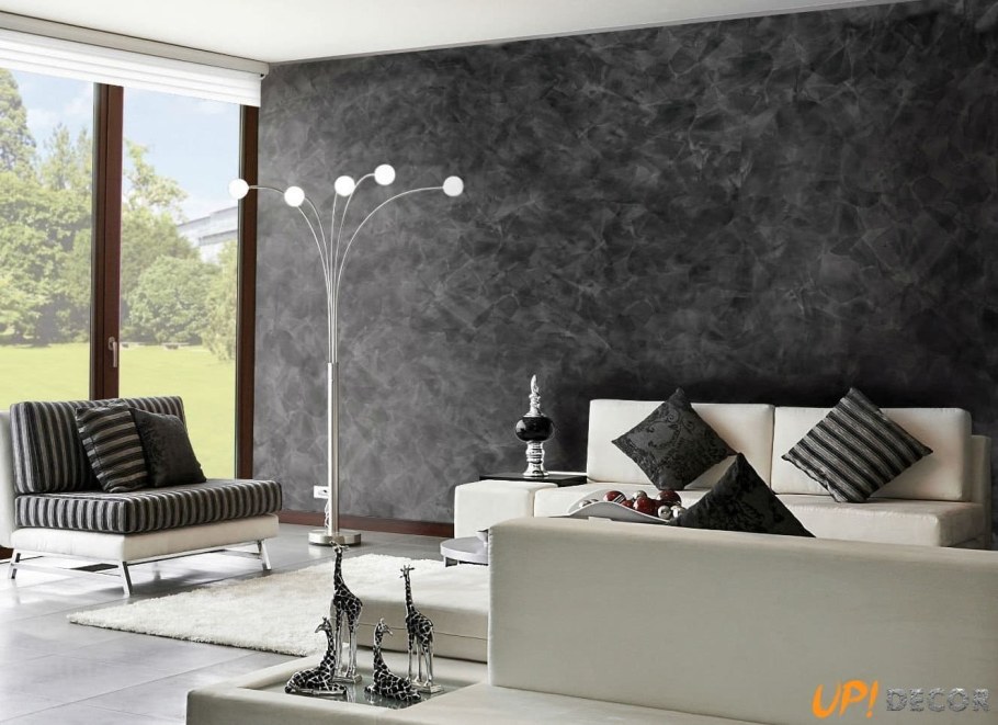 Декоративная штукатурка черно белая