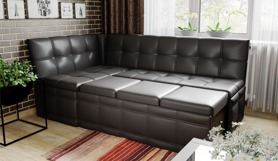 Скамья угловая со спальным местом Квадро Тип 1 исп 2