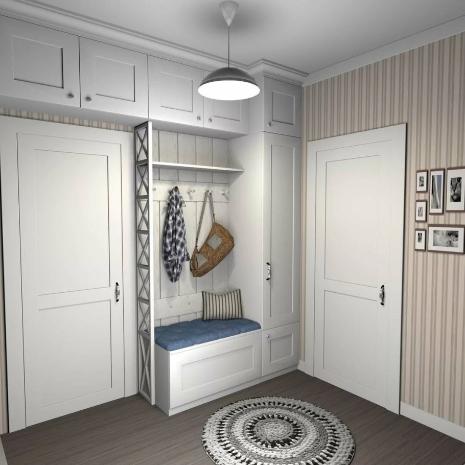 Прихожая икеа серая