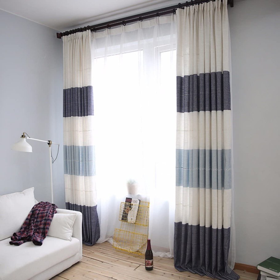 Шторы с горизонтальными полосами