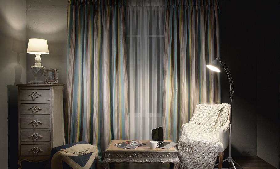 Полосатые шторы