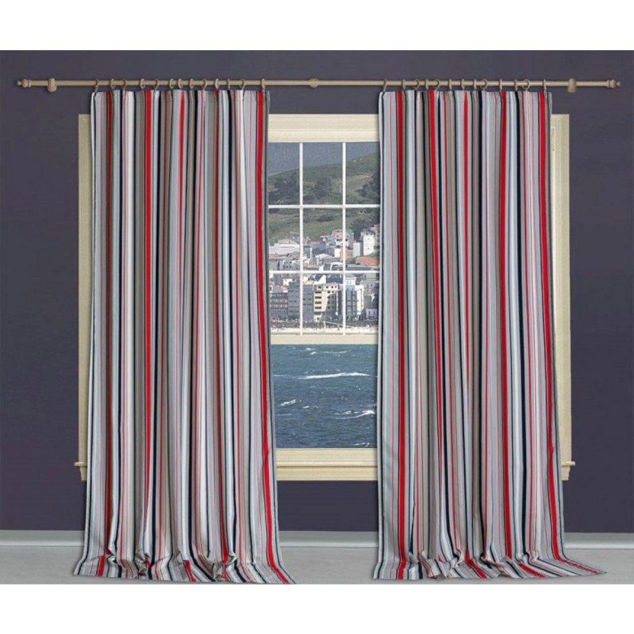 Штора Duoli Jacquard Stripe Curtain 140x 260