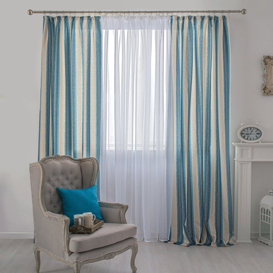 Полосатые шторы
