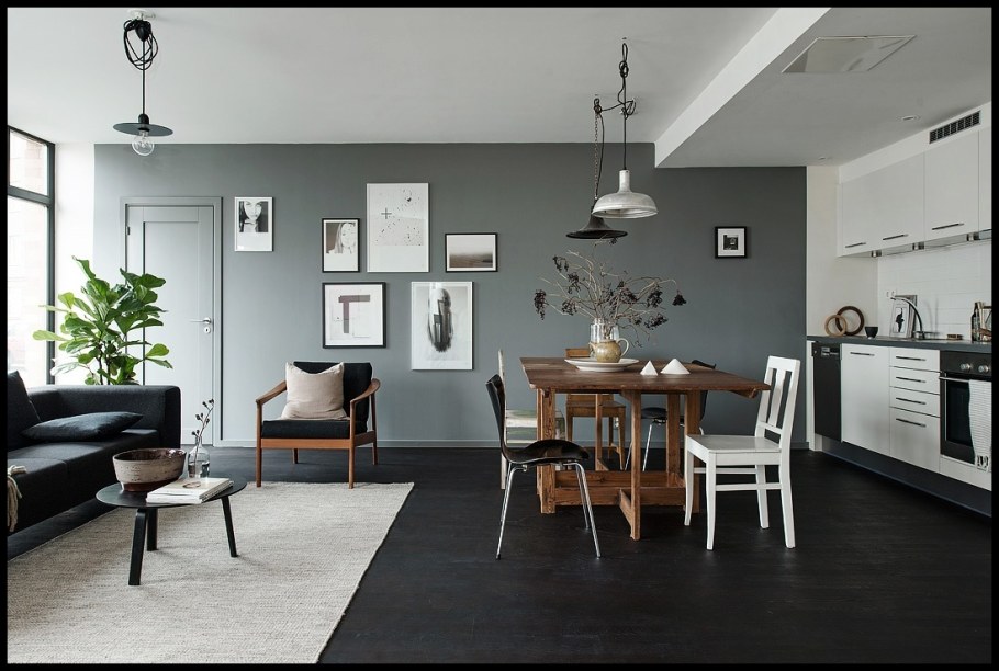 Серый цвет в интерьере