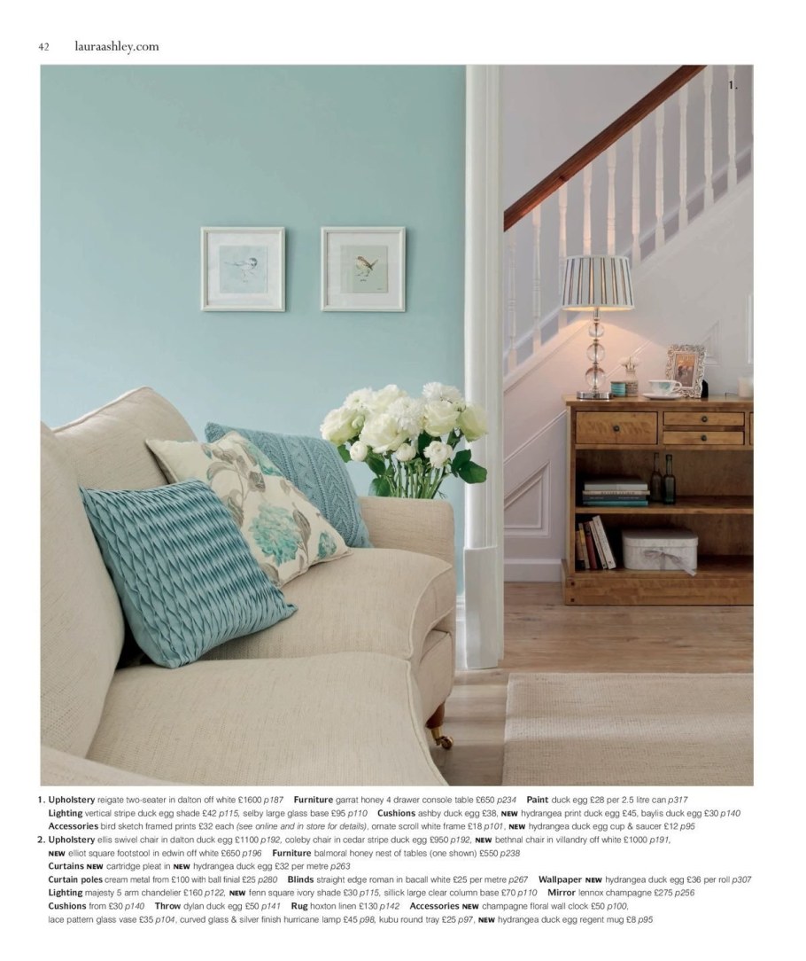 Лаура Эшли голубые гортензии