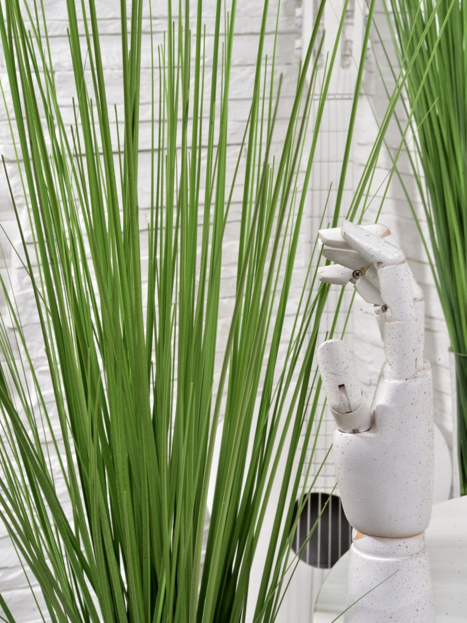 Зеленая искусственная Осока для декора