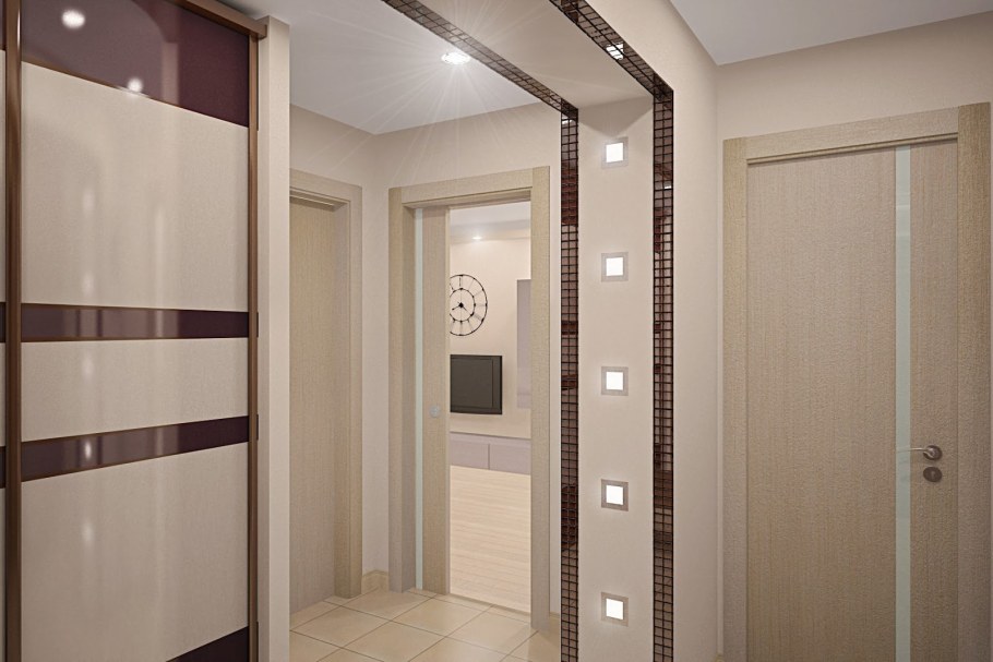 Прихожая в нише коридора