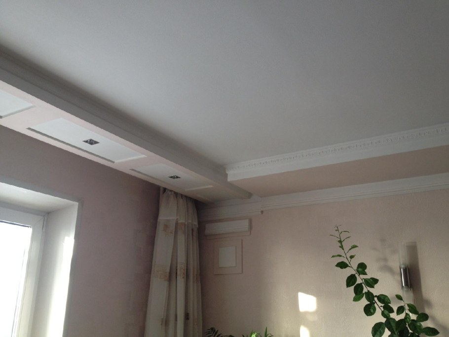 Карниз из гипсокартона для штор