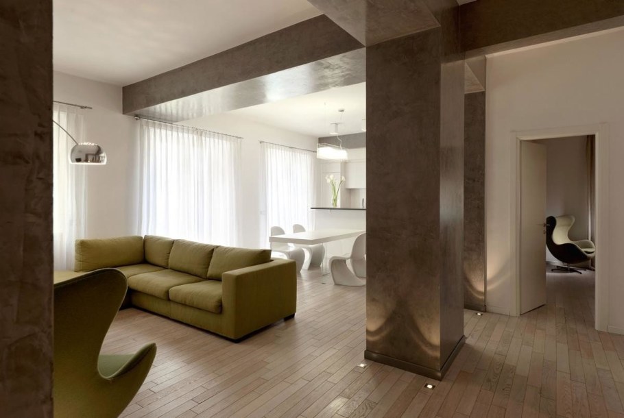 Колонны в современном интерьере