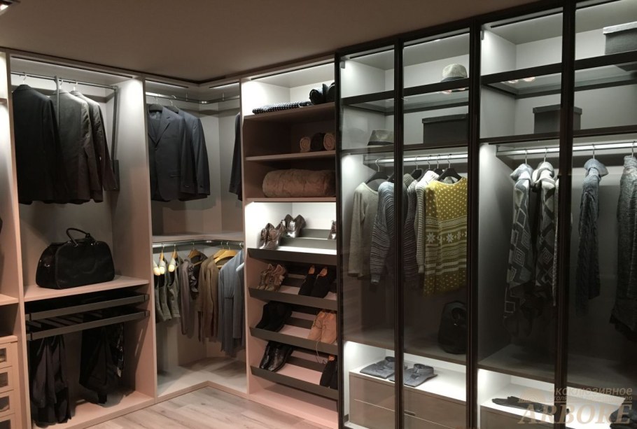 Гардеробная аристо черная