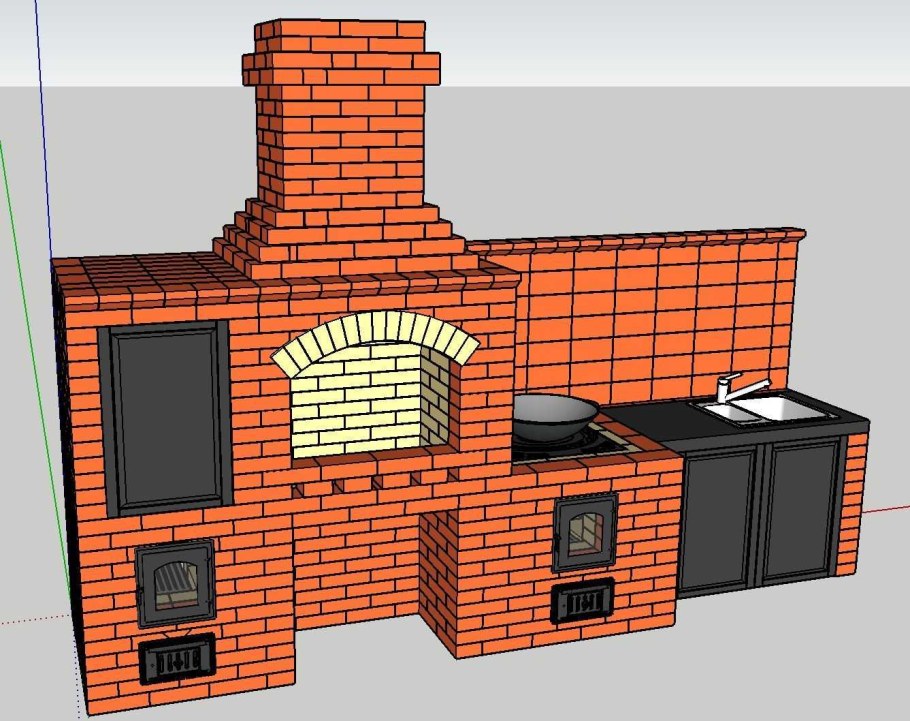 Барбекю мангал + казан порядовка