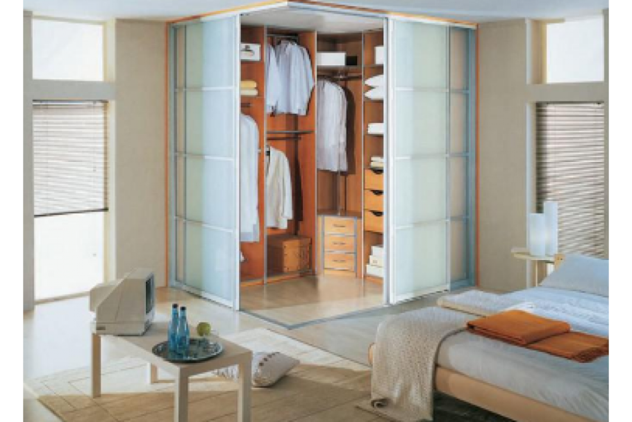 Угловая гардеробная аристо