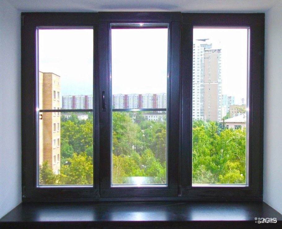 Черные пластиковые окна