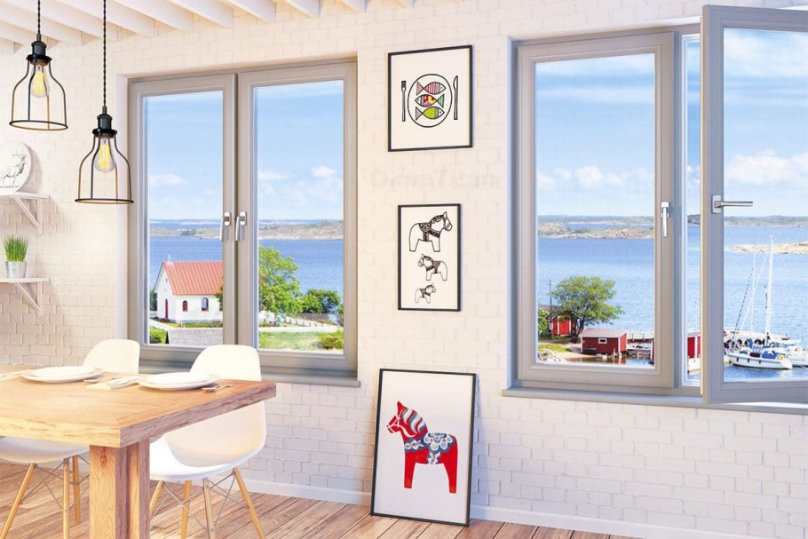 Пластиковые окна в интерьере