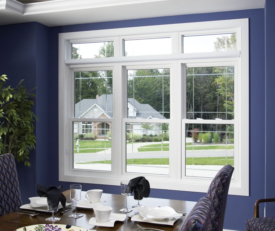 Высокие пластиковые окна