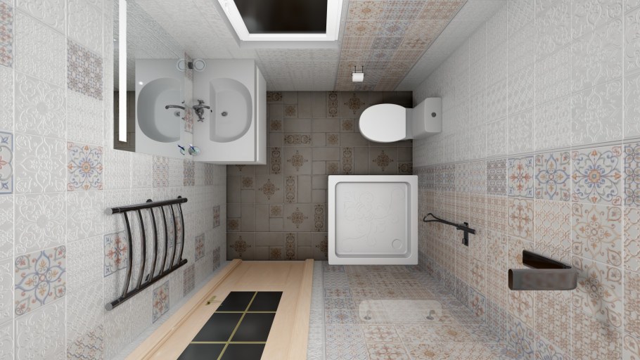 Плитка Суррей в интерьере ванной