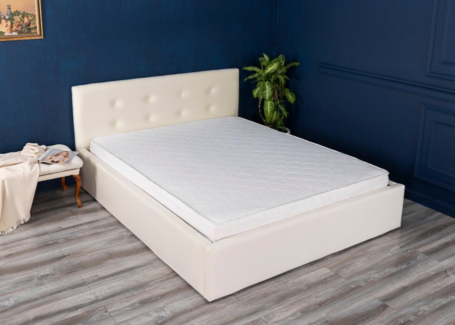 Кровать Минимализм слоновая кость