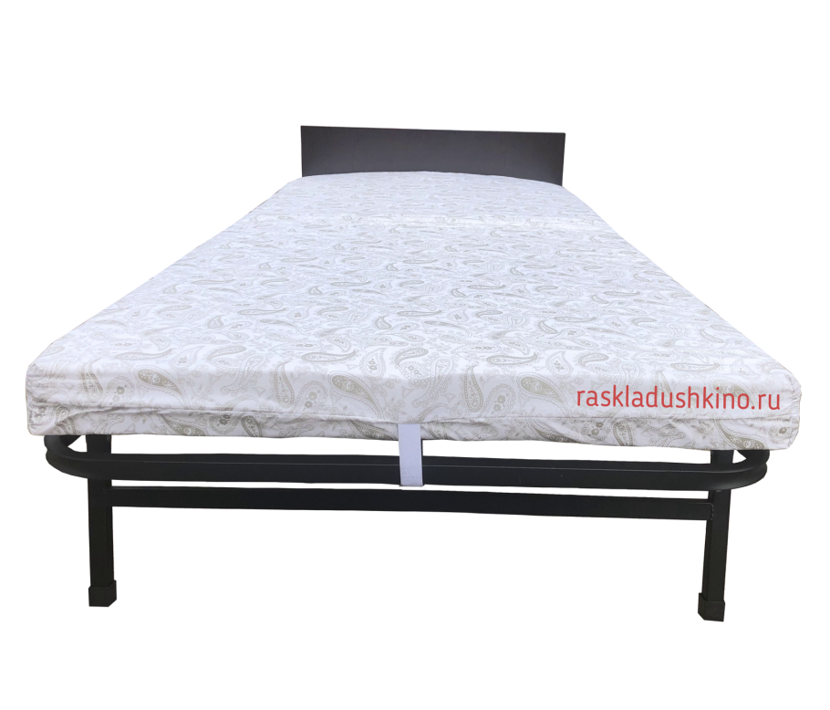 Двуспальная раскладушка Амалия с матрасом 190x120x39 с изголовьем