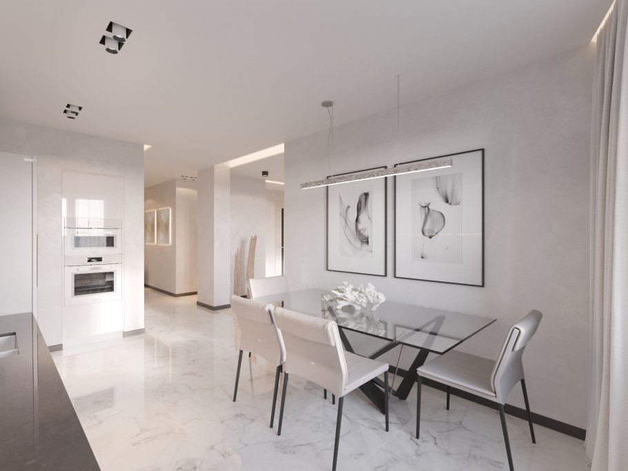 Интерьеры кухни Павла Полынова стиль Минимализм