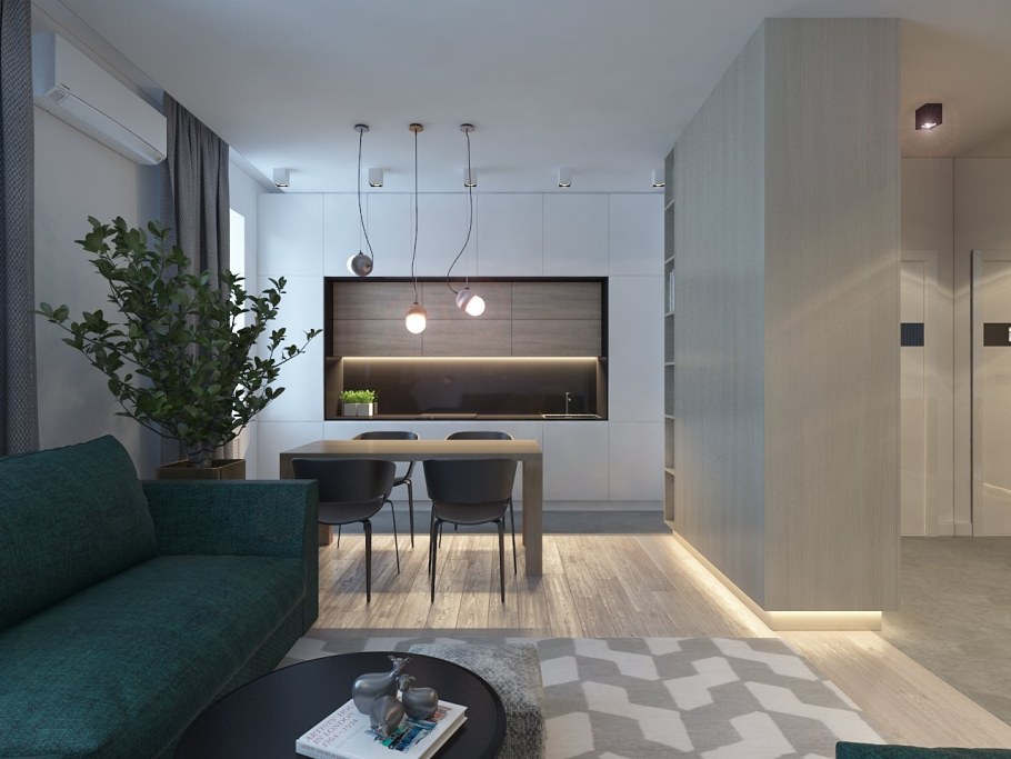 Трехкомнатная квартира в стиле Минимализм