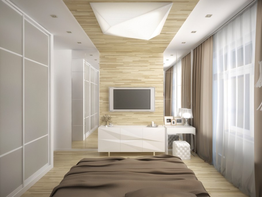 Интерьер квартиры Минимализм трехкомнатной