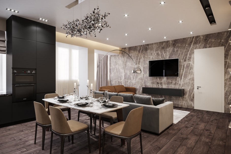 Интерьер столовой в современном стиле