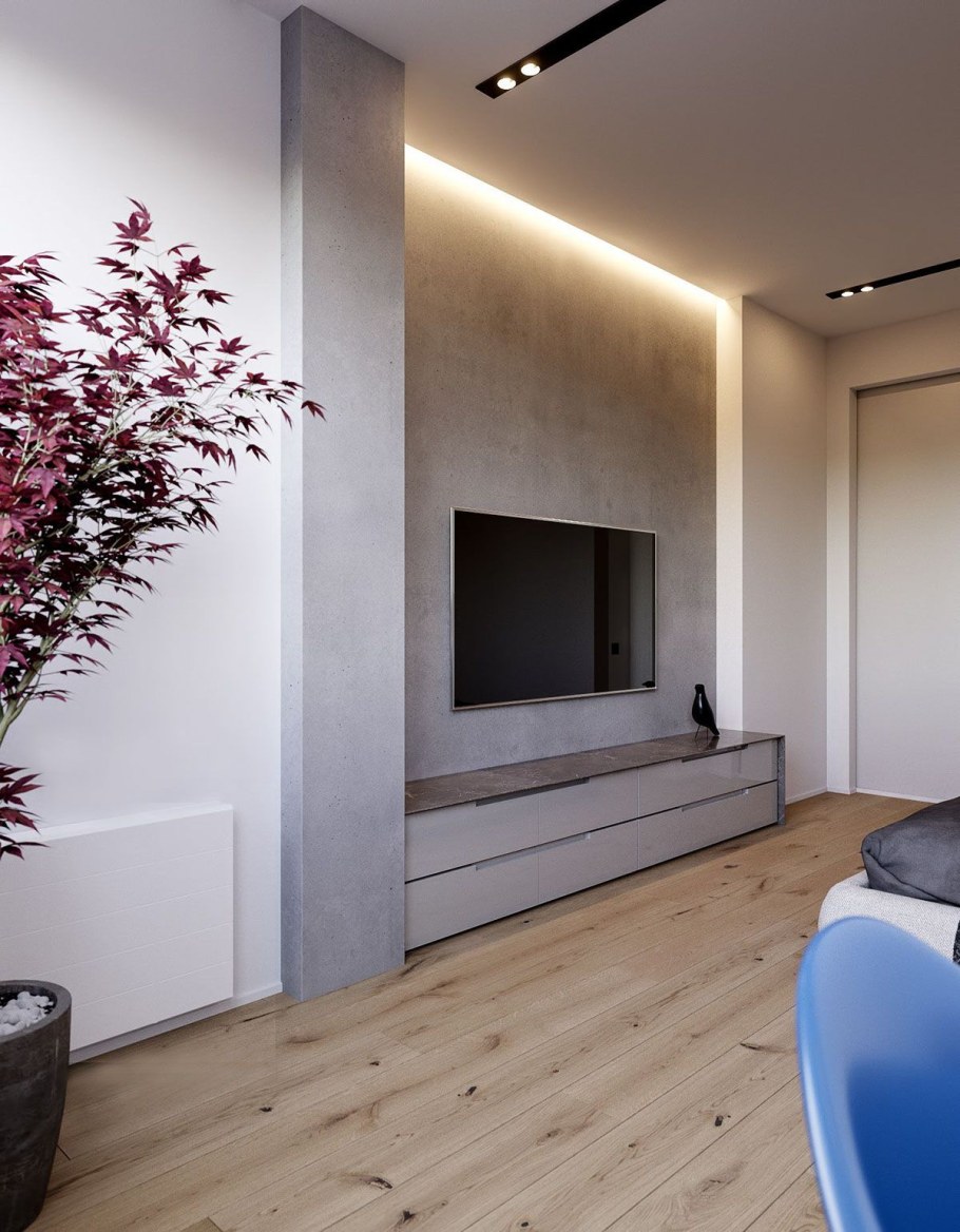 Интерьер 2 комнатной квартиры Минимализм