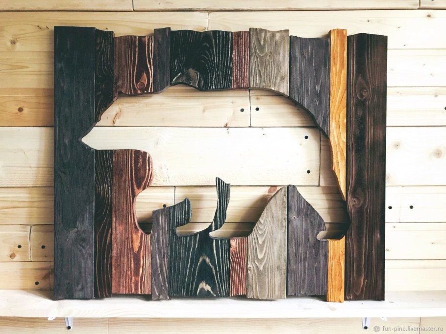 Декоративное деревянное панно