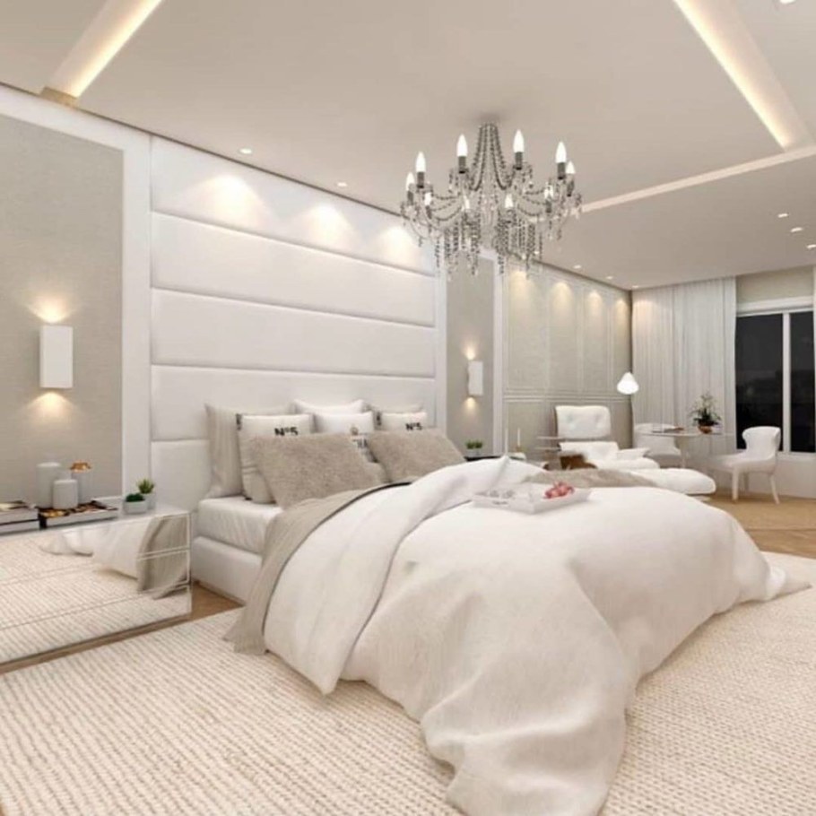 Интерьер светлой спальни
