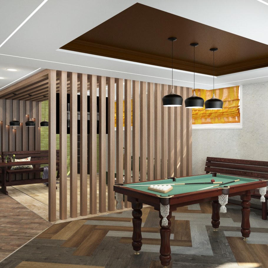 Отделка комнаты отдыха