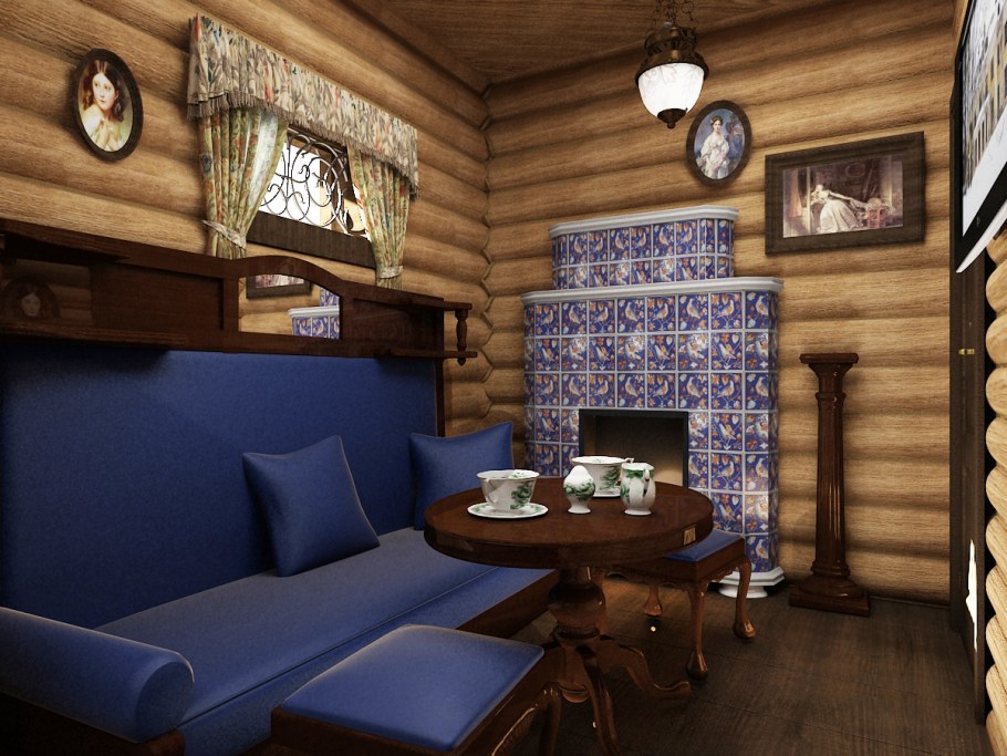 Интерьер предбанника