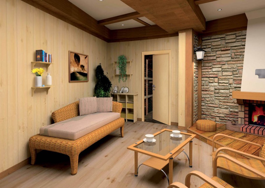 Комната отдыха из шинделя