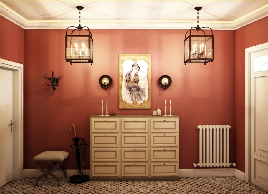 Прихожая в колониальном стиле