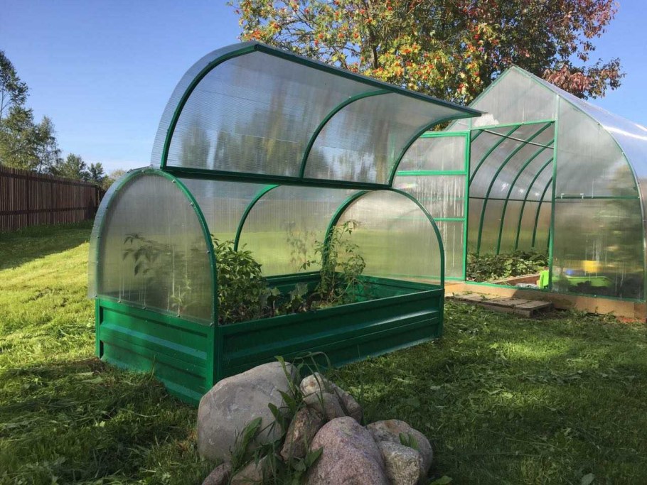 Теплица/парник бабочка 4м оцинк (перчик)