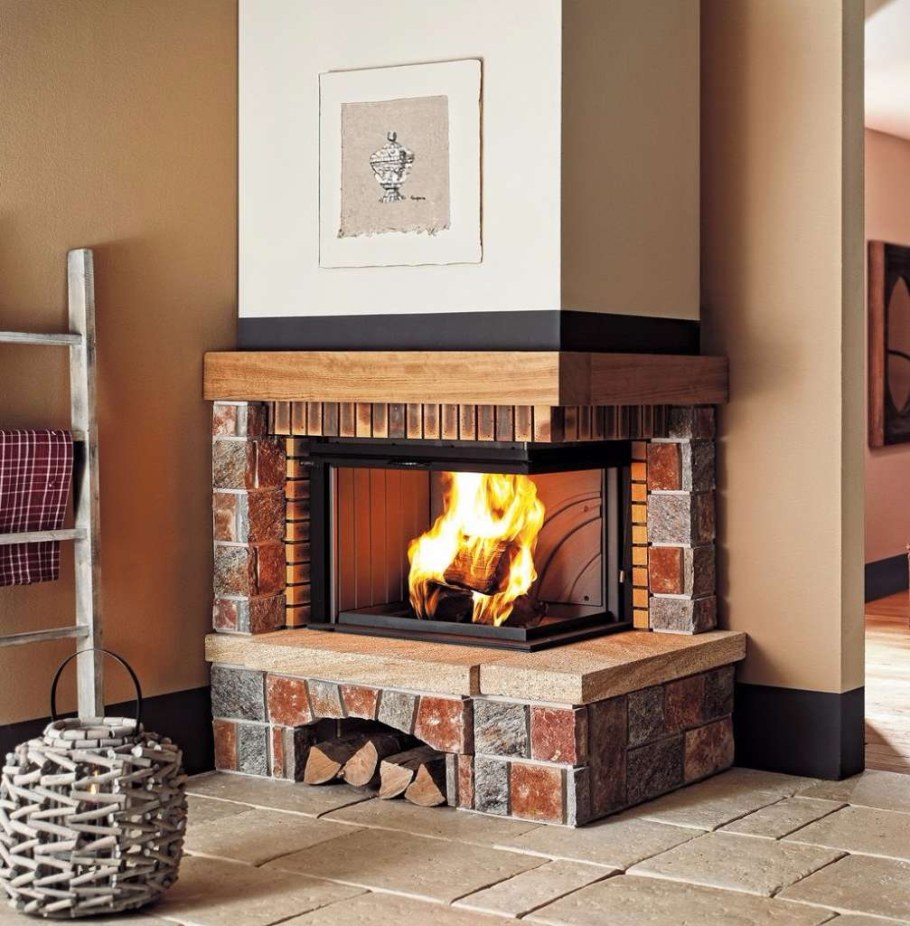 Угловой камин Супра