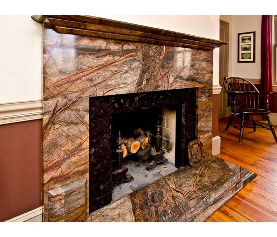 Камины из мрамора Бидасар Брауна