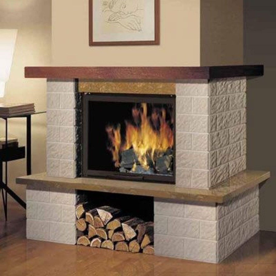 Пристенный камин