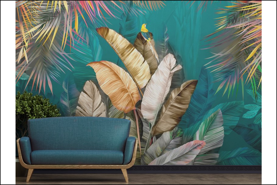 Обои листья