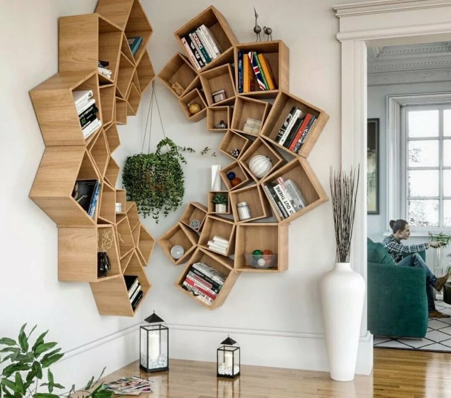 Необычные книжные стеллажи