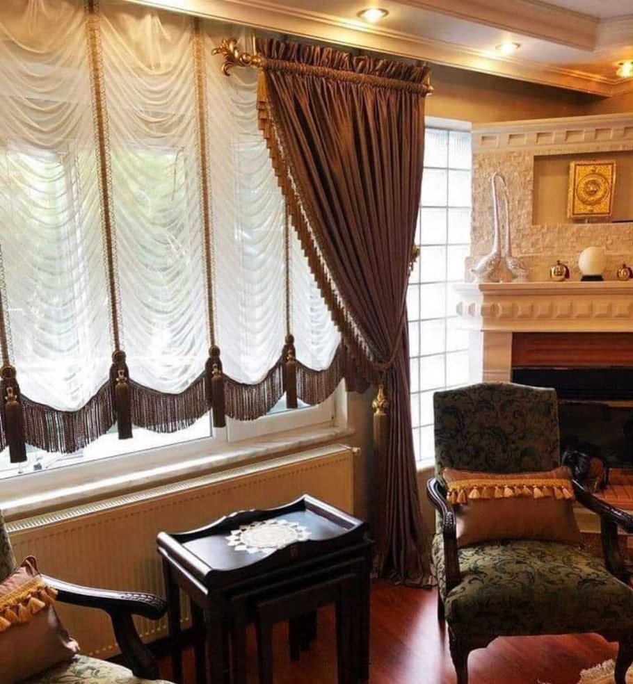 Французские шторы в гостиную