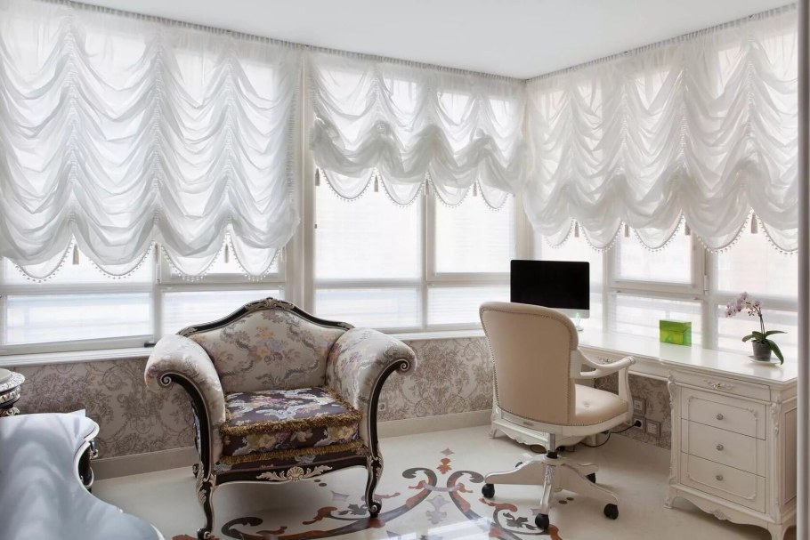 Французские шторы или шторы с фестонами