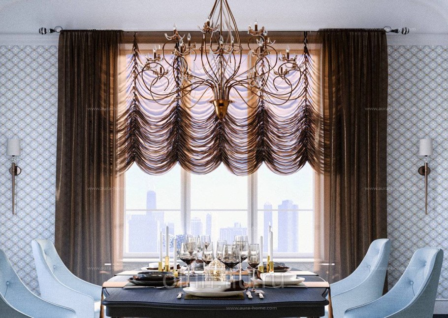 Австрийские шторы в интерьере