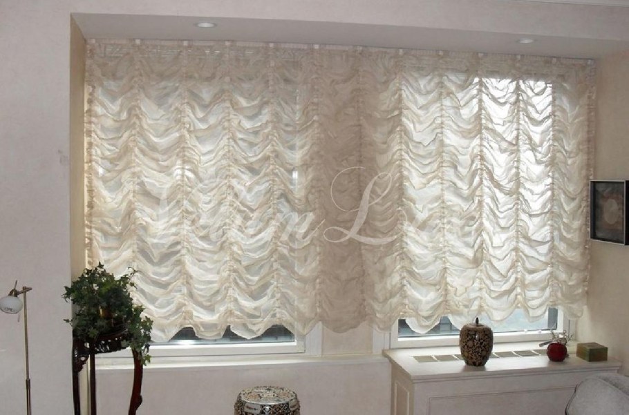 Французская штора Амели белый