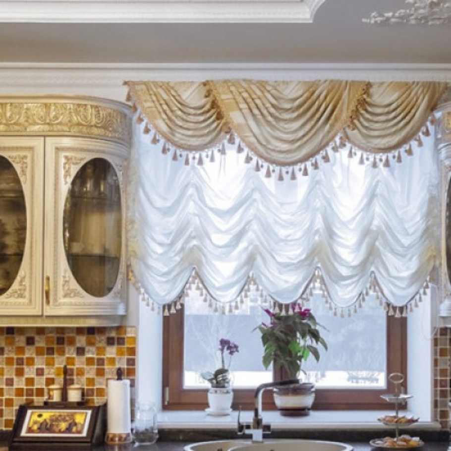 Французская штора с ламбрекеном