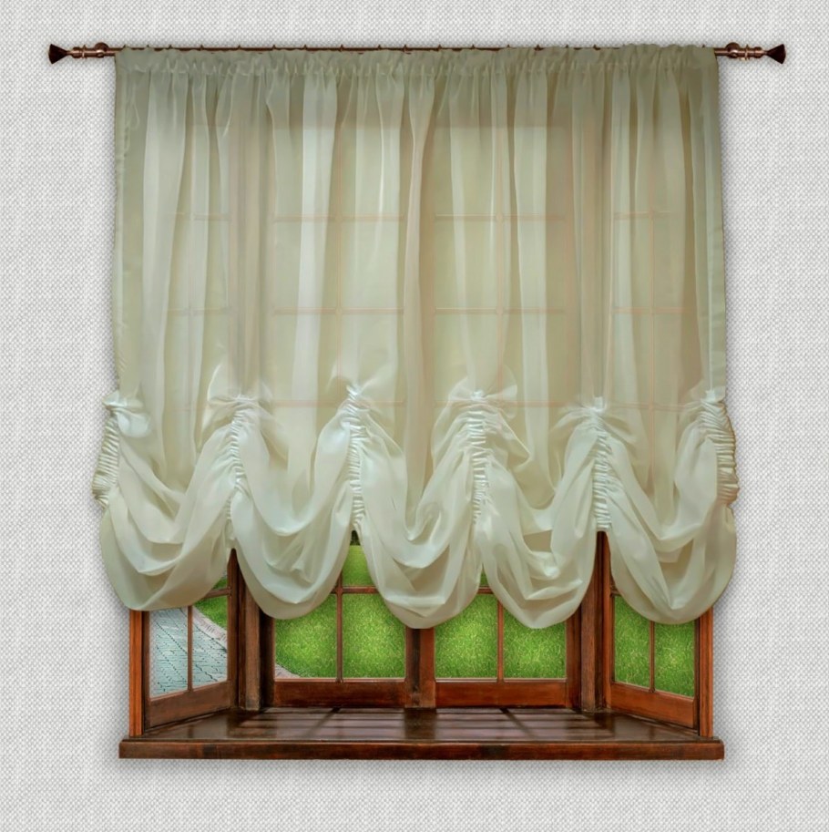 Комплект штор РЕАЛТЕКС , шампань