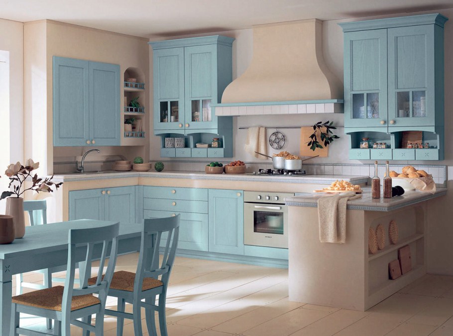 Кухни Мария Николь небесно голубая
