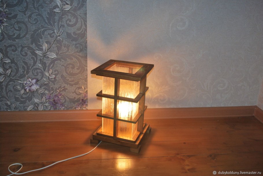 Деревянные светильники в японском стиле
