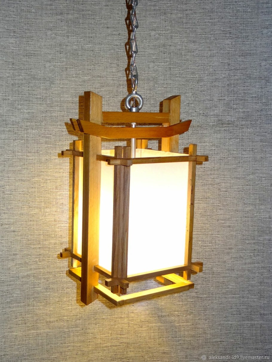 Японские светильники из рисовой бумаги