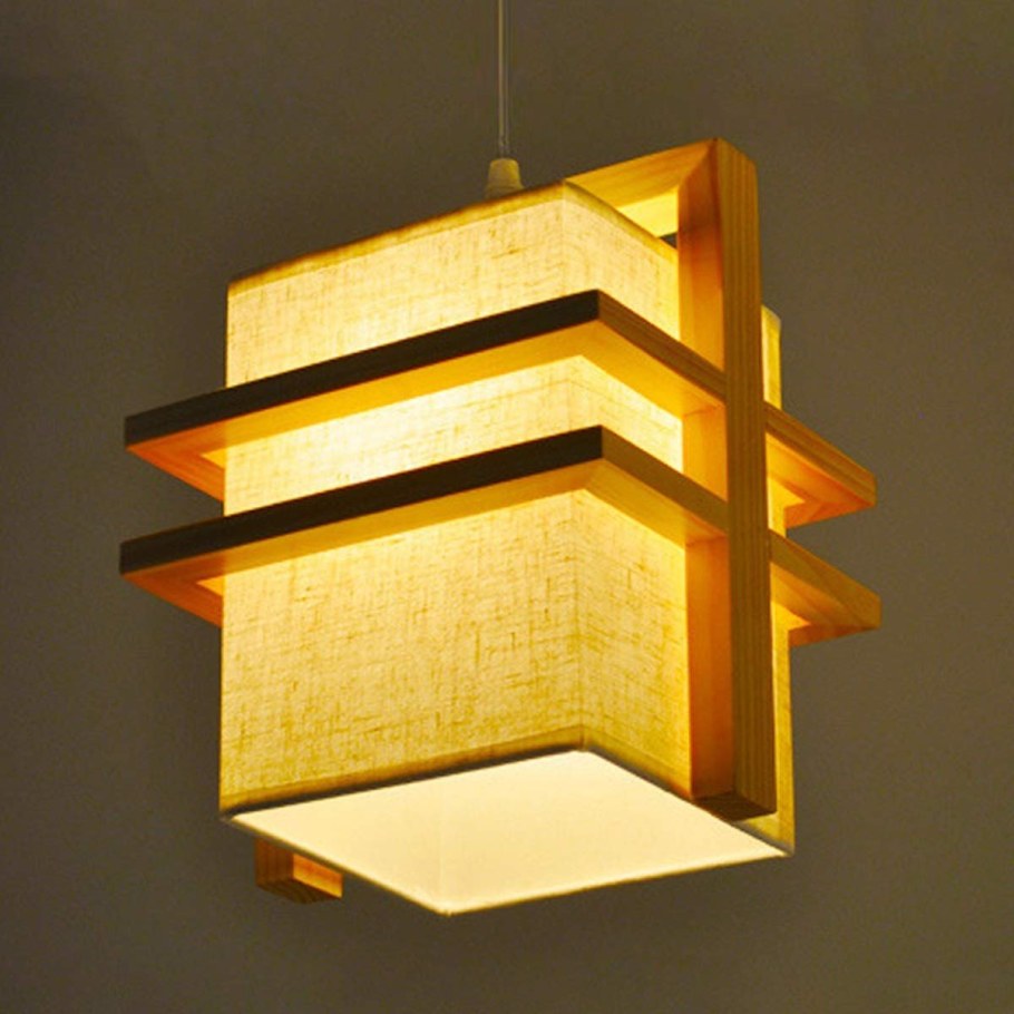 Деревянные светильники в японском стиле